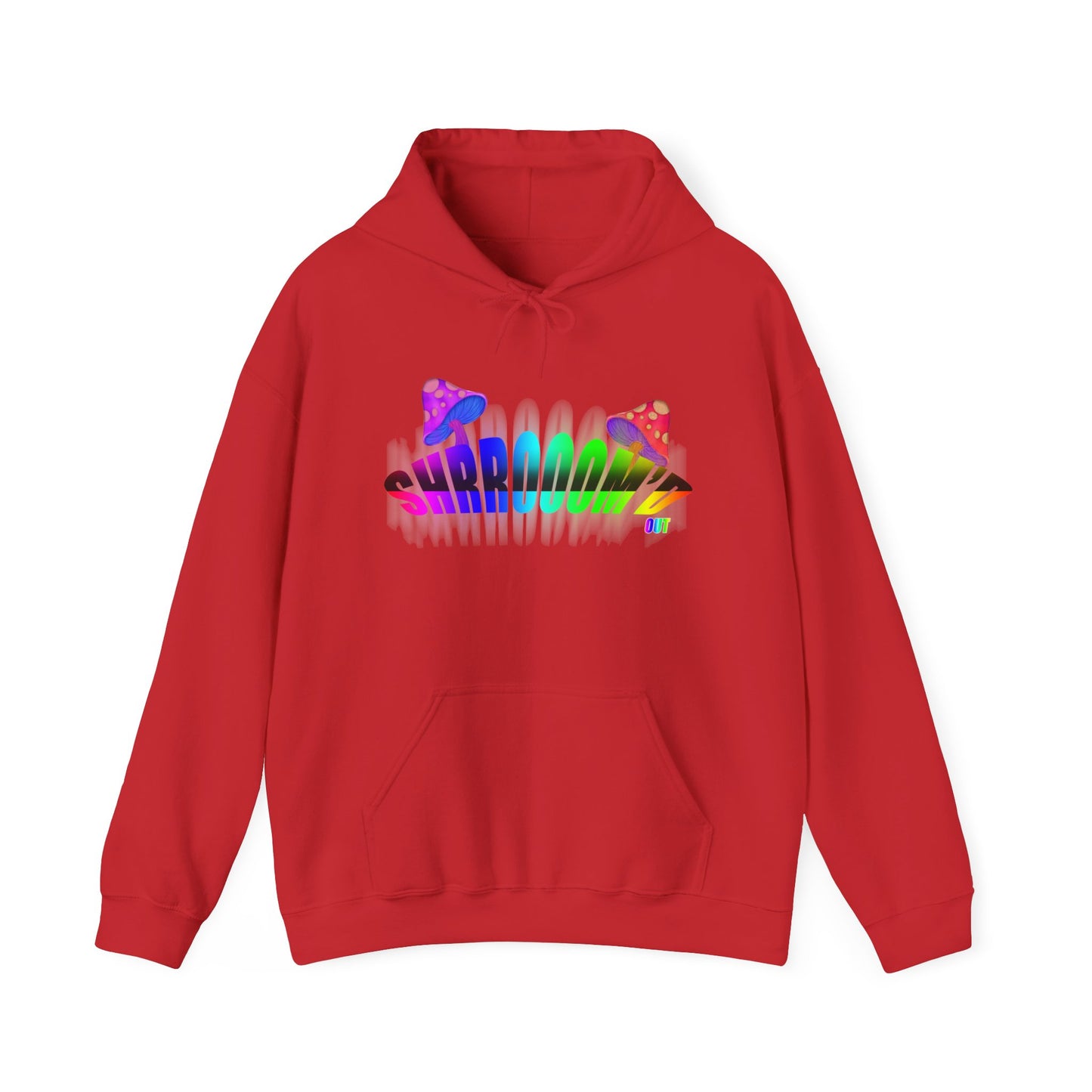 SHROOM'D OUT Unisex Heavy Blend™ Hooded Sweatshirt with Colorful Explosion Graphic