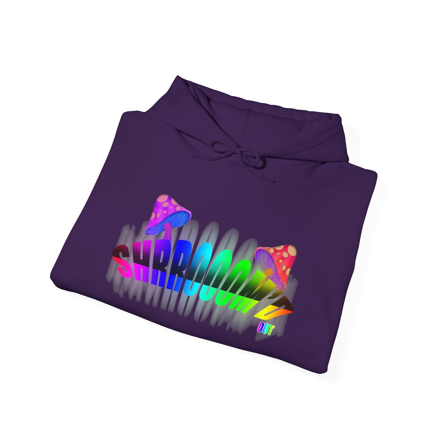 SHROOM'D OUT Unisex Heavy Blend™ Hooded Sweatshirt with Colorful Explosion Graphic