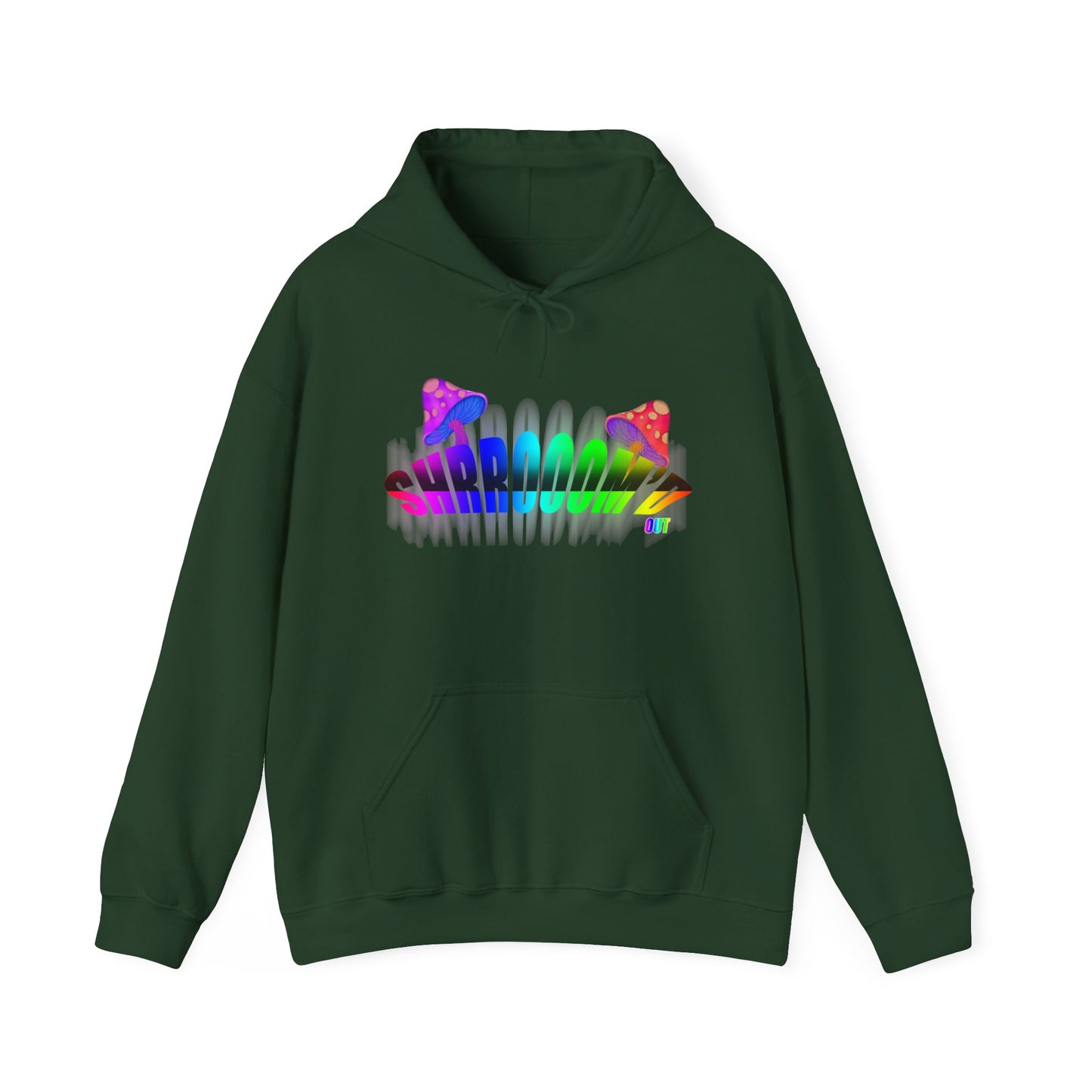 SHROOM'D OUT Unisex Heavy Blend™ Hooded Sweatshirt with Colorful Explosion Graphic