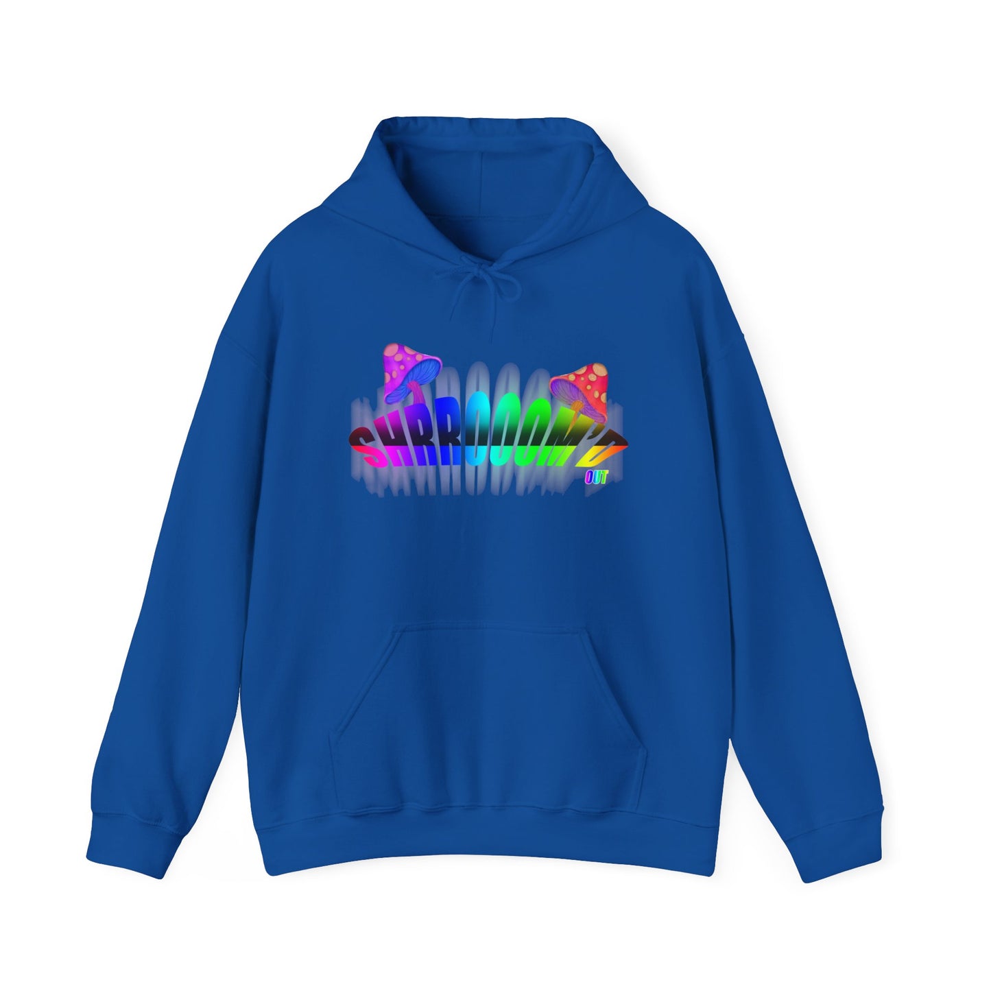 SHROOM'D OUT Unisex Heavy Blend™ Hooded Sweatshirt with Colorful Explosion Graphic