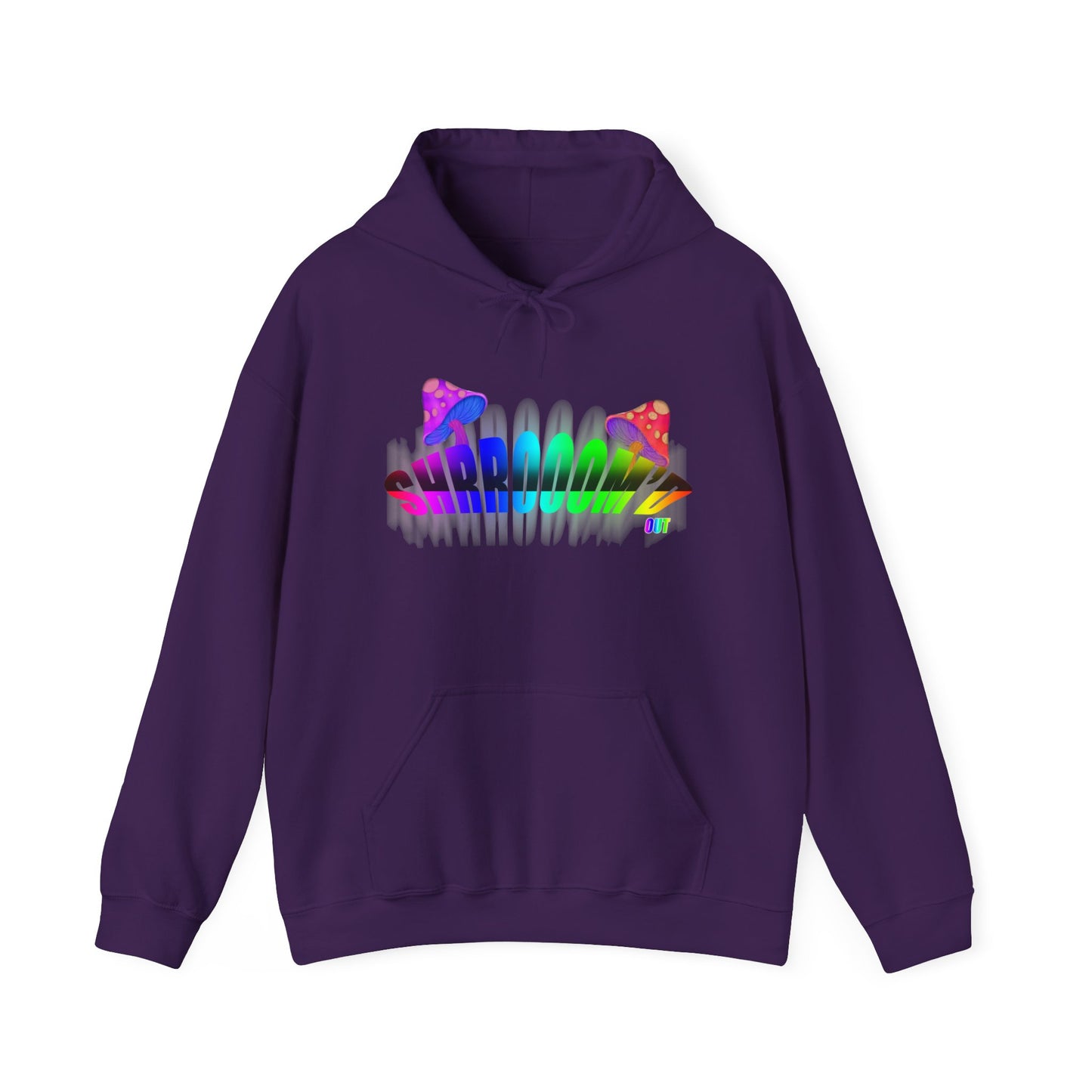 SHROOM'D OUT Unisex Heavy Blend™ Hooded Sweatshirt with Colorful Explosion Graphic