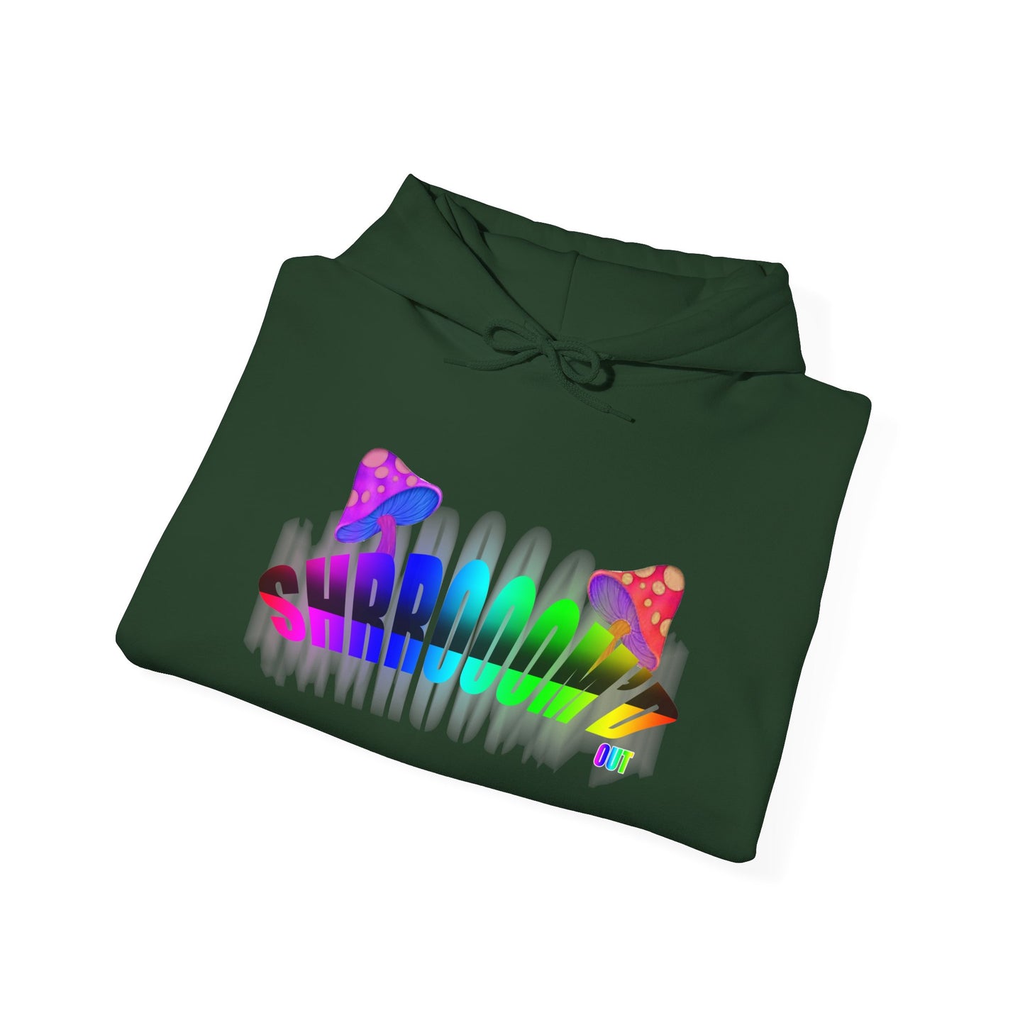 SHROOM'D OUT Unisex Heavy Blend™ Hooded Sweatshirt with Colorful Explosion Graphic