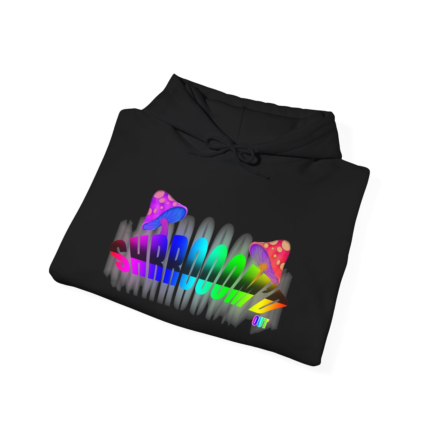 SHROOM'D OUT Unisex Heavy Blend™ Hooded Sweatshirt with Colorful Explosion Graphic