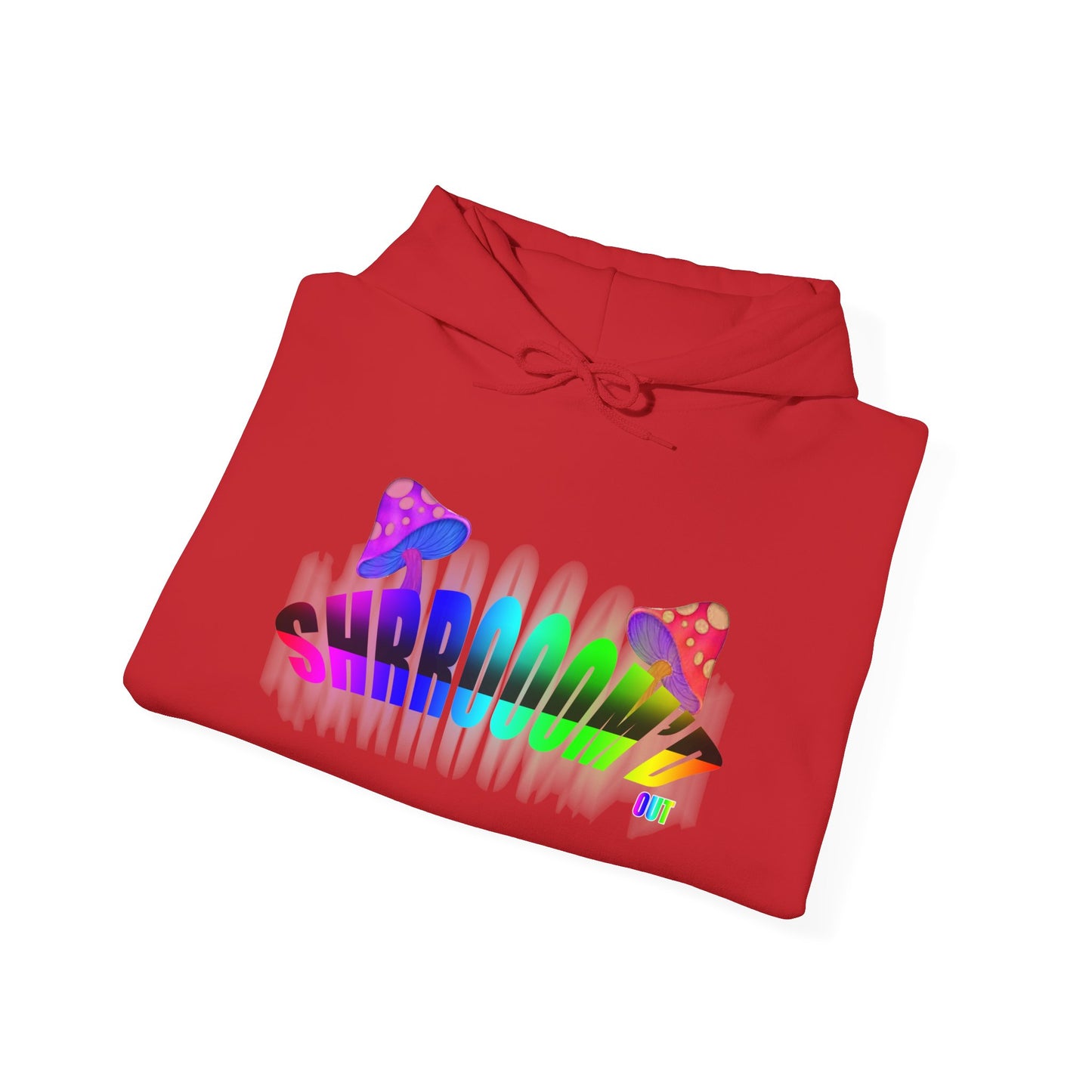 SHROOM'D OUT Unisex Heavy Blend™ Hooded Sweatshirt with Colorful Explosion Graphic