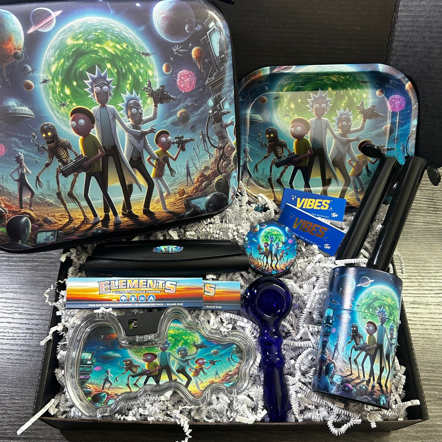 RM Special - Glass Pipe, Rolling Machine & Elements Papers Gift Box Set