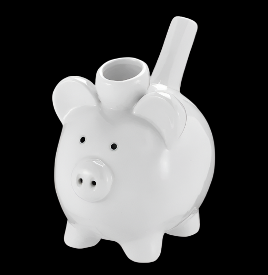 Piggy Bank Ceramic Pipe