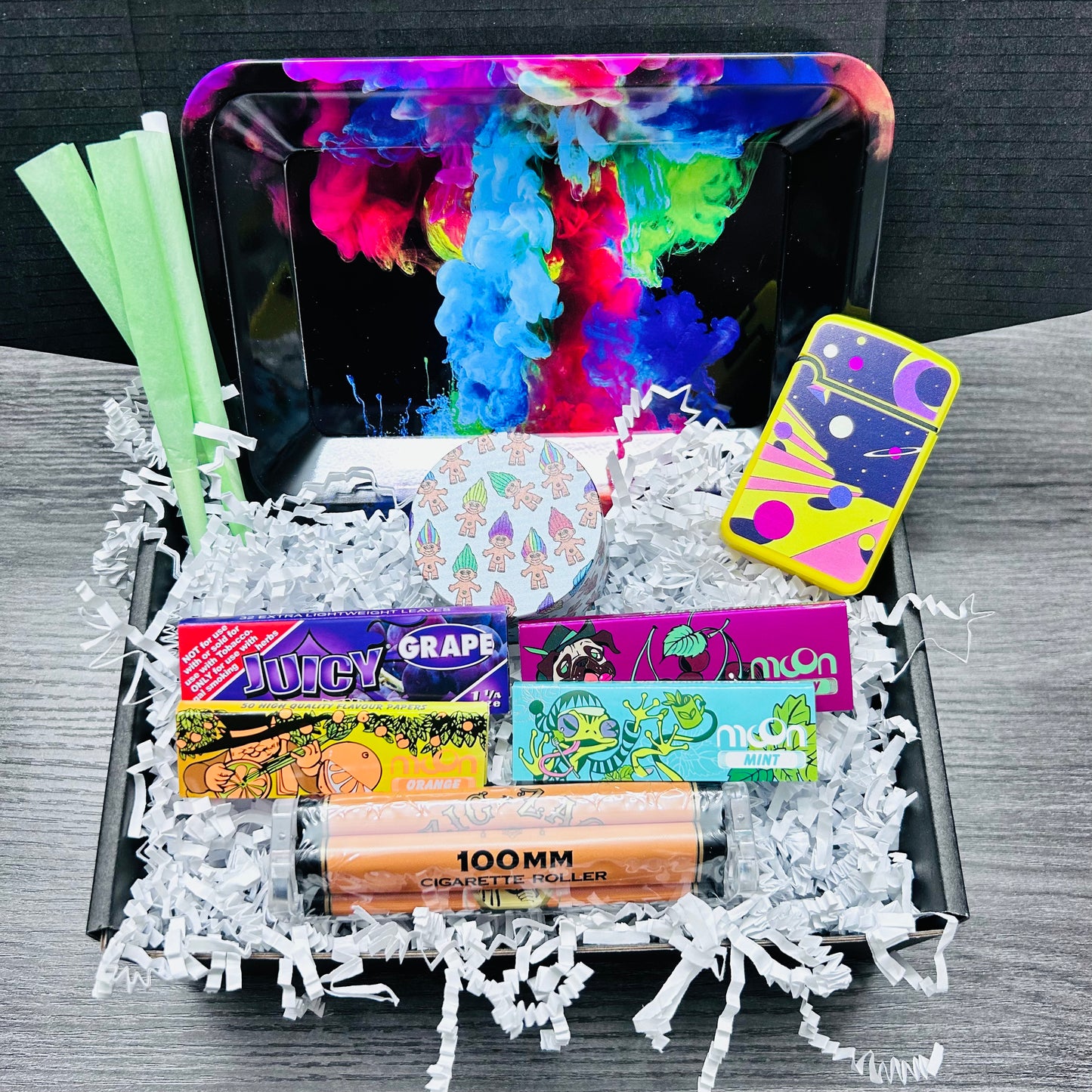 Zkittlez - Moon Papers, Rolling Machine & Zengaz Torch Gift Box Set