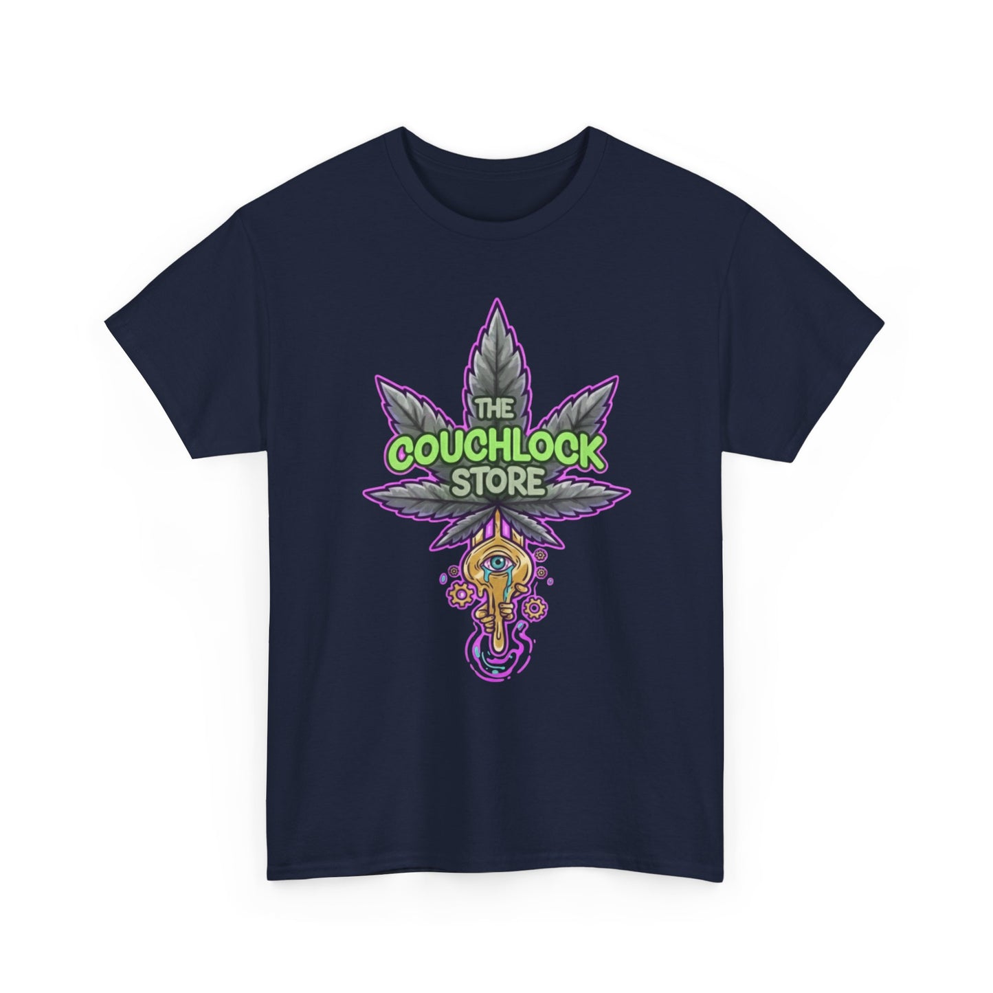 Eye Open Unisex Heavy Cotton Tee, Cannabis T-Shirt, Stoner Apparel, Relaxed Fit Top, Funny Graphic Tee, Gifts for 420 Enthusiasts