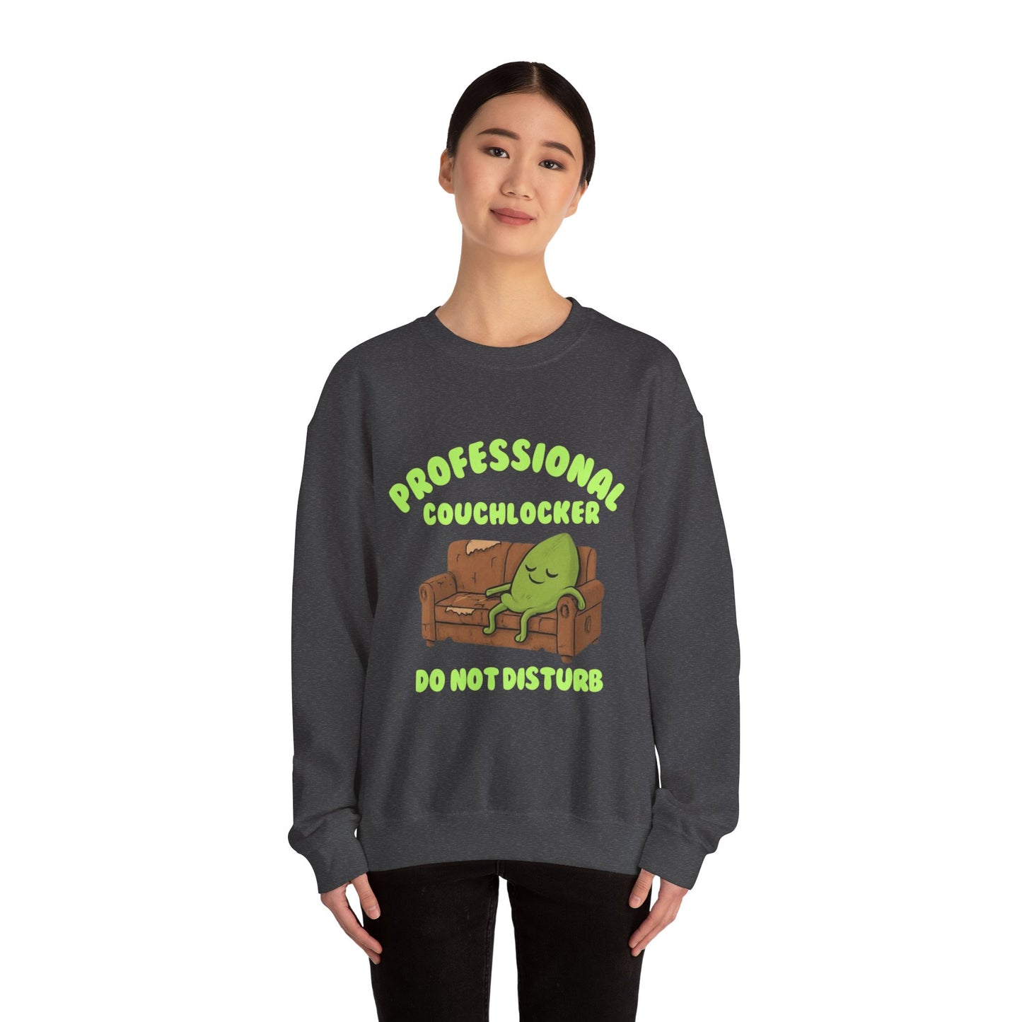 Crewneck Sweatshirt - "Professional Couchlocker: Do Not Disturb"