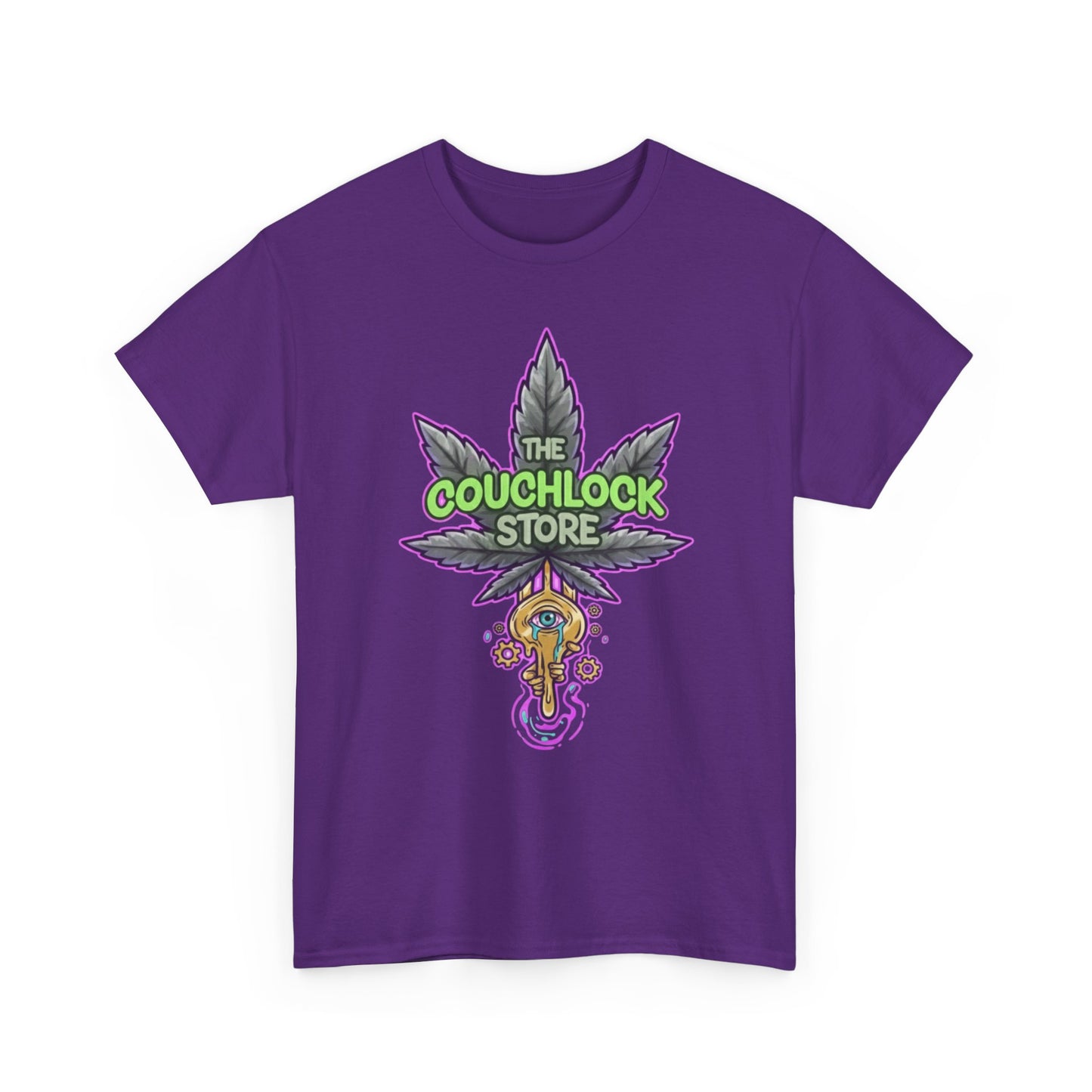 Eye Open Unisex Heavy Cotton Tee, Cannabis T-Shirt, Stoner Apparel, Relaxed Fit Top, Funny Graphic Tee, Gifts for 420 Enthusiasts