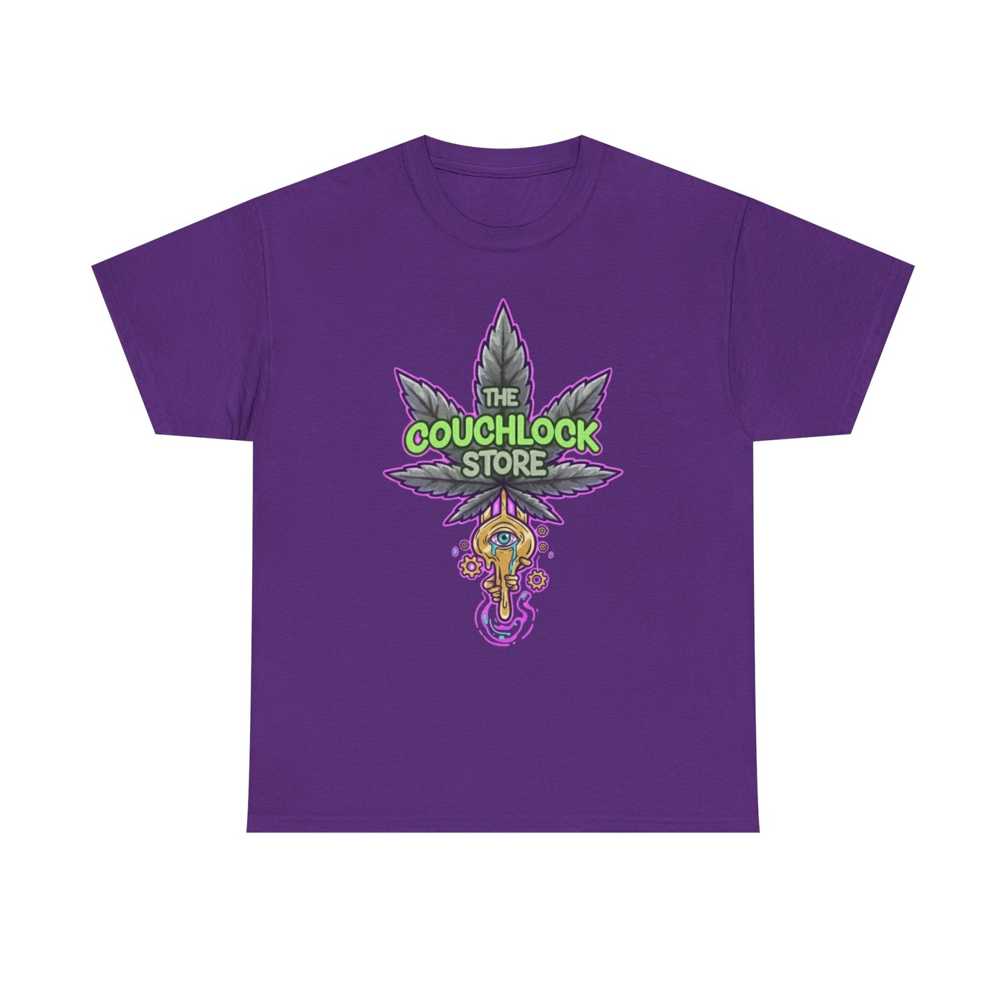 Eye Open Unisex Heavy Cotton Tee, Cannabis T-Shirt, Stoner Apparel, Relaxed Fit Top, Funny Graphic Tee, Gifts for 420 Enthusiasts