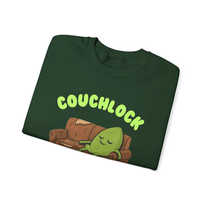Crewneck Sweatshirt - "Couchlock: Because Walking is Overrated"