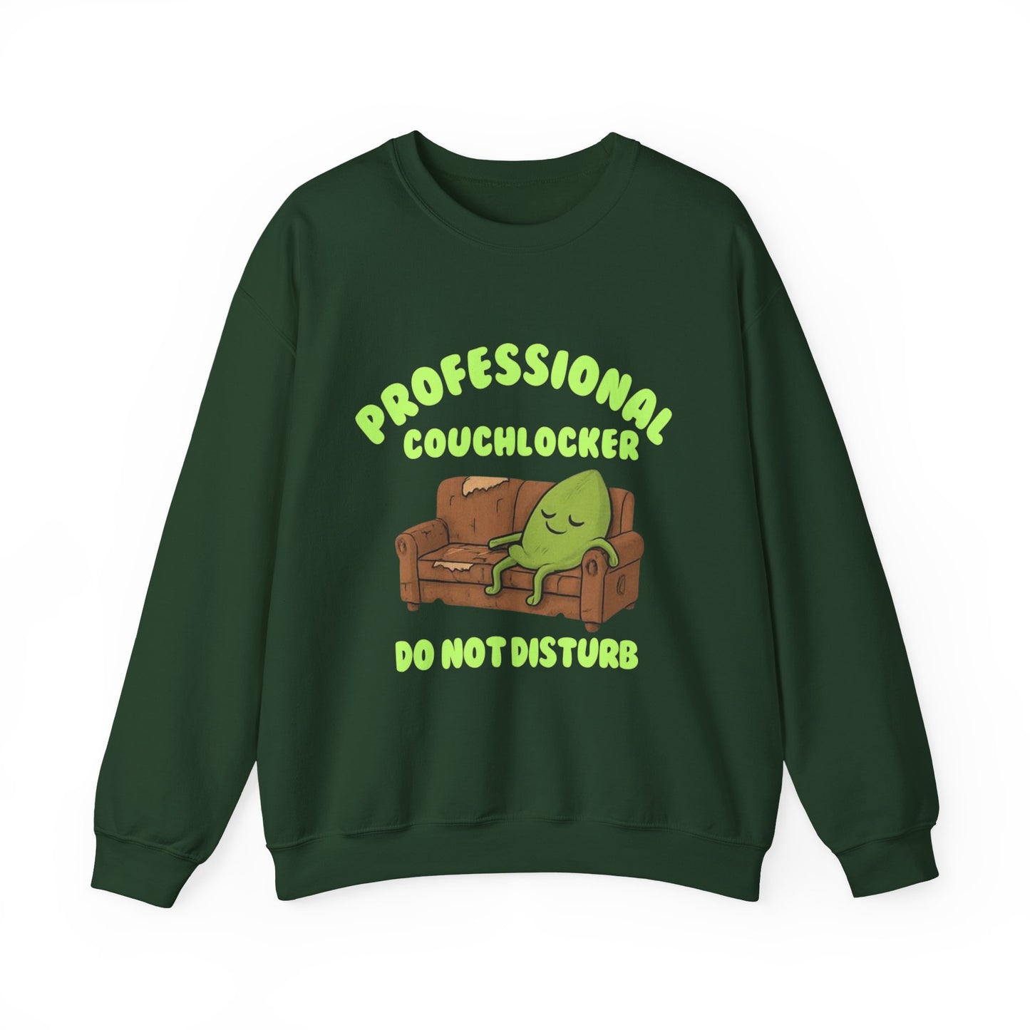 Crewneck Sweatshirt - "Professional Couchlocker: Do Not Disturb"