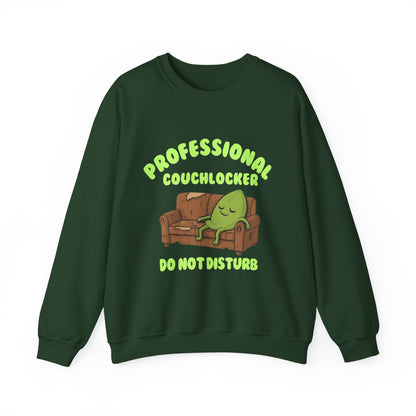 Crewneck Sweatshirt - "Professional Couchlocker: Do Not Disturb"