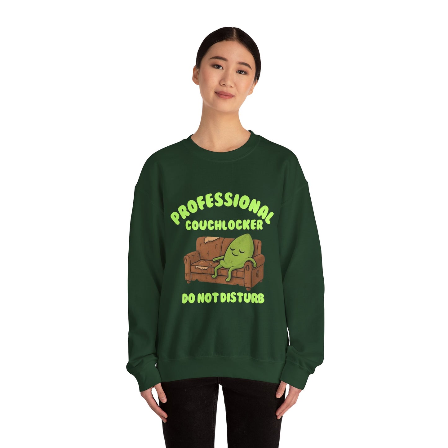 Crewneck Sweatshirt - "Professional Couchlocker: Do Not Disturb"