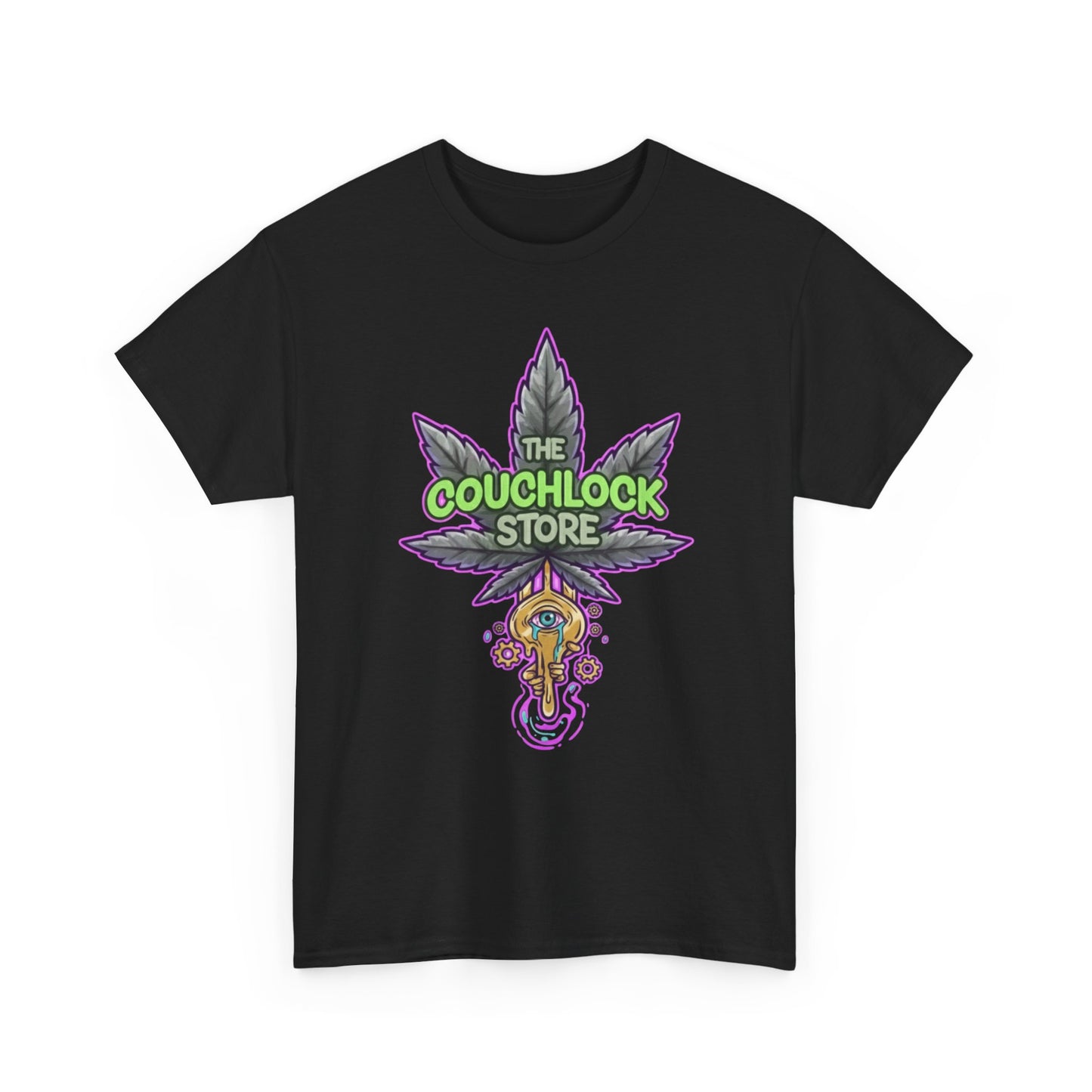 Eye Open Unisex Heavy Cotton Tee, Cannabis T-Shirt, Stoner Apparel, Relaxed Fit Top, Funny Graphic Tee, Gifts for 420 Enthusiasts