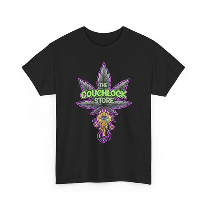Eye Open Unisex Heavy Cotton Tee, Cannabis T-Shirt, Stoner Apparel, Relaxed Fit Top, Funny Graphic Tee, Gifts for 420 Enthusiasts