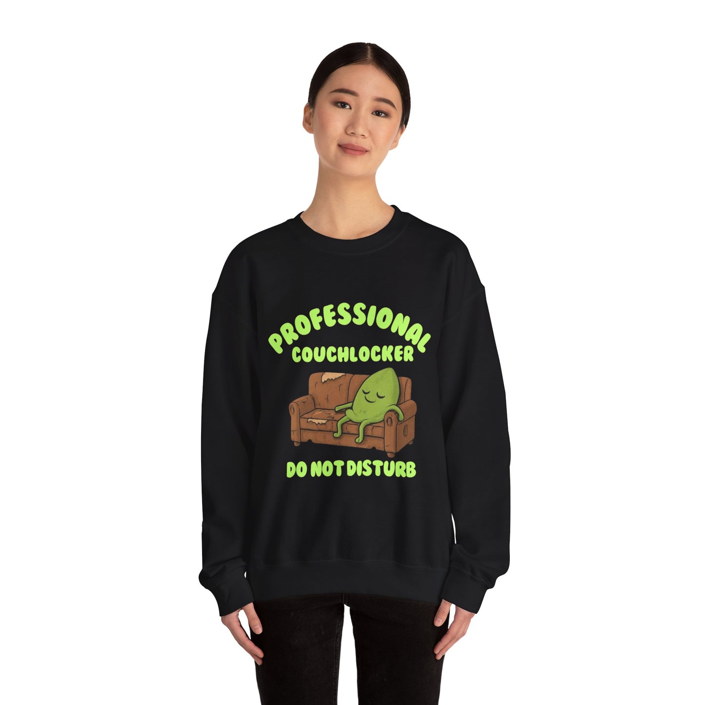 Crewneck Sweatshirt - "Professional Couchlocker: Do Not Disturb"