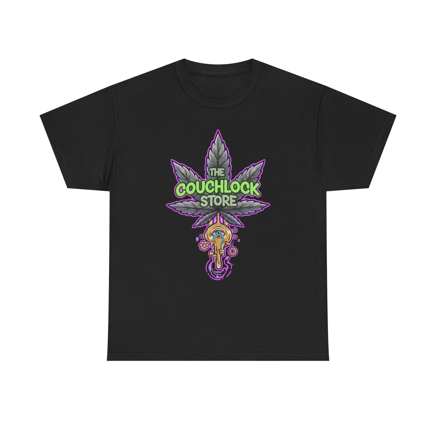 Eye Open Unisex Heavy Cotton Tee, Cannabis T-Shirt, Stoner Apparel, Relaxed Fit Top, Funny Graphic Tee, Gifts for 420 Enthusiasts