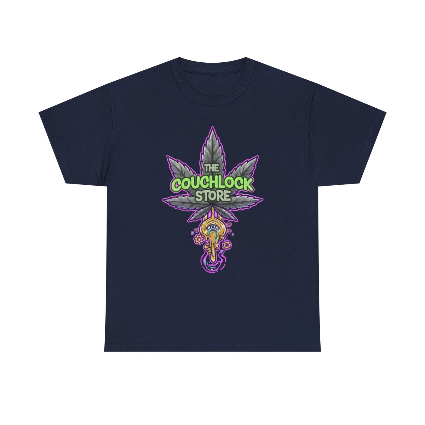 Eye Open Unisex Heavy Cotton Tee, Cannabis T-Shirt, Stoner Apparel, Relaxed Fit Top, Funny Graphic Tee, Gifts for 420 Enthusiasts