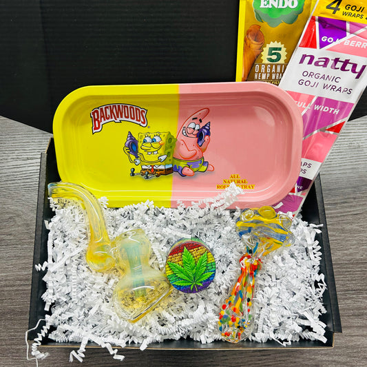 Sponge B & Pat - Glass Pipe & More Gift Box Set