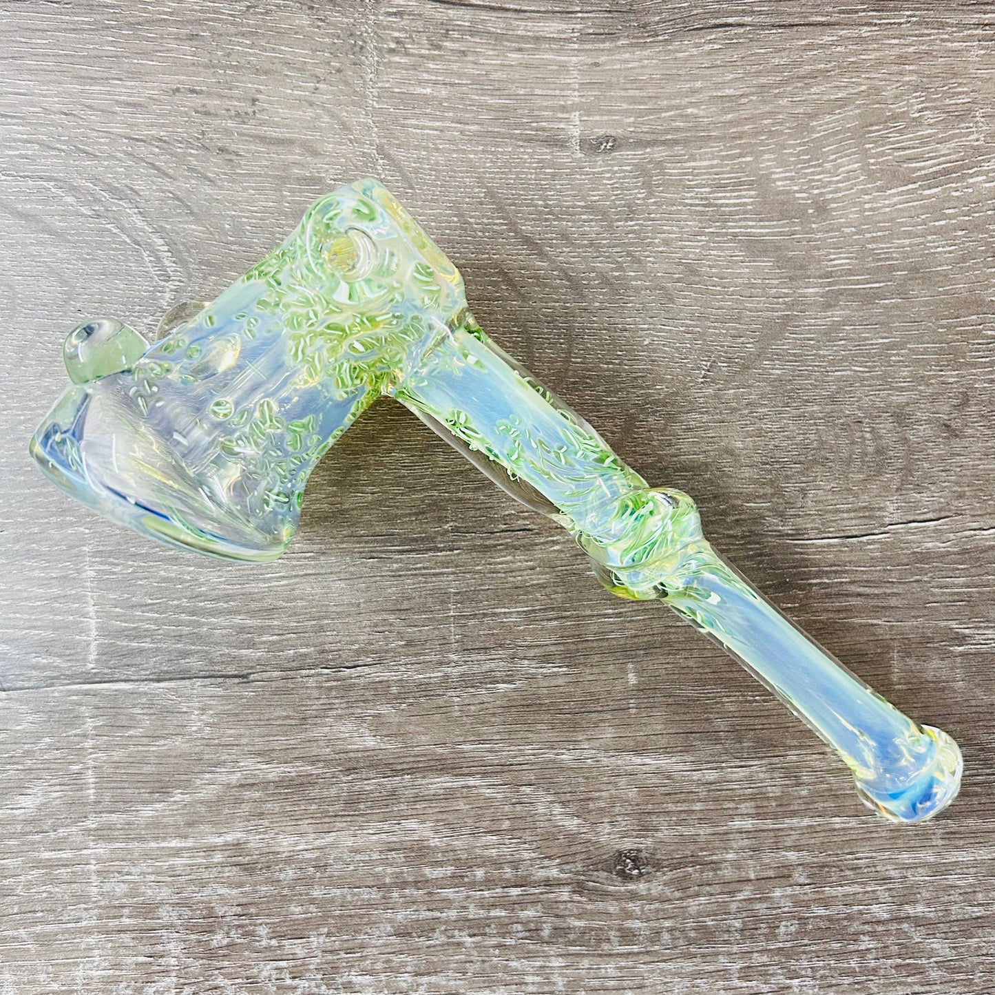 Hammer Green Glass Pipe