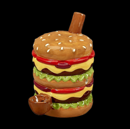 Cheeseburger Ceramic Pipe