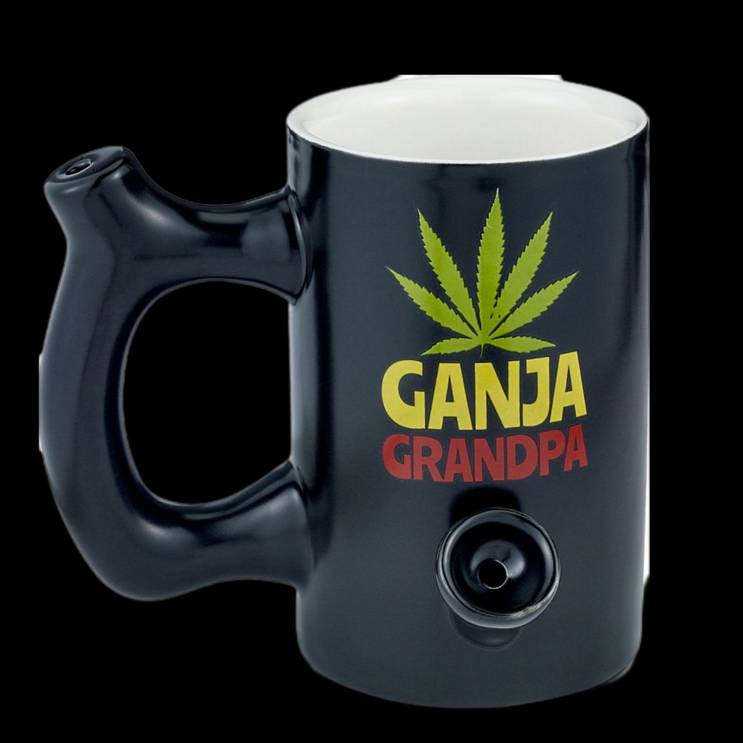 "Ganja Grandpa" Ceramic Mug Pipe