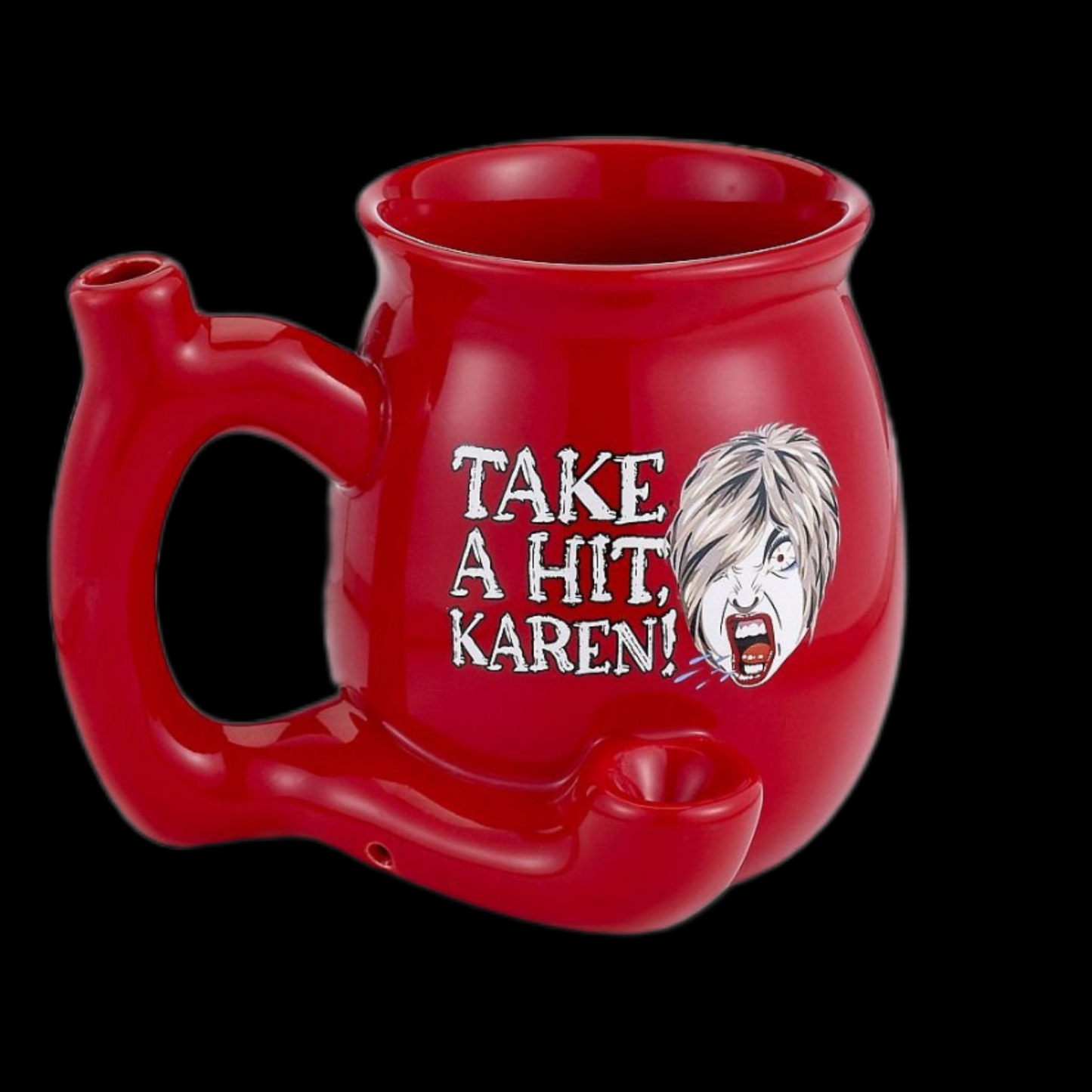 Take a Hit Karen Ceramic Hand Pipe