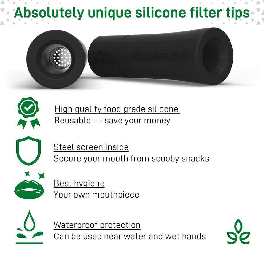 Weedgets Silicone Filter Tips - Color will vary